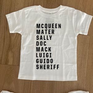 Disney shirts- brand new- with tags- CARS theme